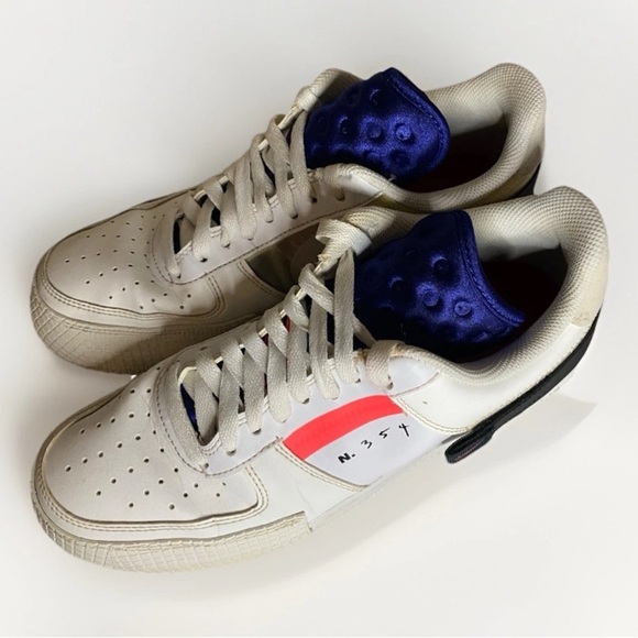 Nike Air Force 1 Low Drop Type Summit White Sneakers C10054-100 Shoes Size 8 - Picture 3 of 8